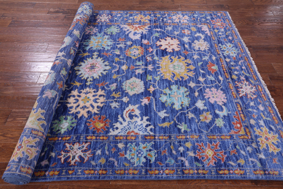 6' 1" X 9' 2" Turkish Oushak Handmade Wool Rug - Q13434