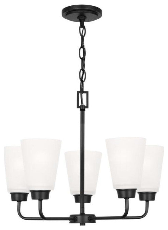 Generation Lighting 3115205 Kerrville 5 Light 20"W Chandelier - Midnight Black