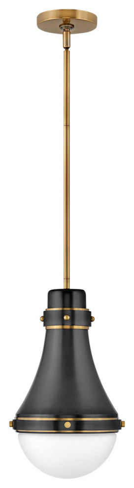 Hinkley Lighting 39057 Oliver 1 Light 9"W Mini Pendant - Heritage Brass