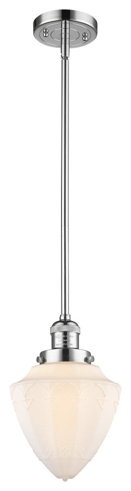 Innovations 201S-PC-G661-7-LED 1 Light Mini Pendant, Polished Chrome