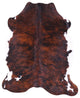 7' 1" X 5' 10" Brindle Natural Cowhide Rug C1990