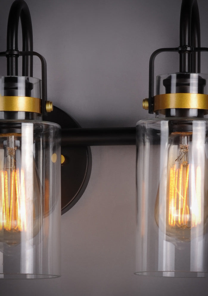 Maxim 30172CL Magnolia 3 Light 18"W Bathroom Vanity Light - Bronze / Gold