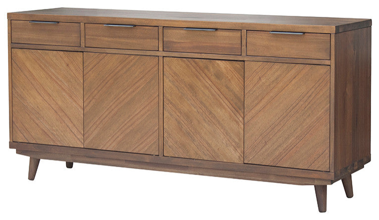 Piero Chevron Buffet 4 Drawers + 4 Doors