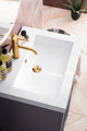 Alicante 24" Grey Smoke Vanity, Gold