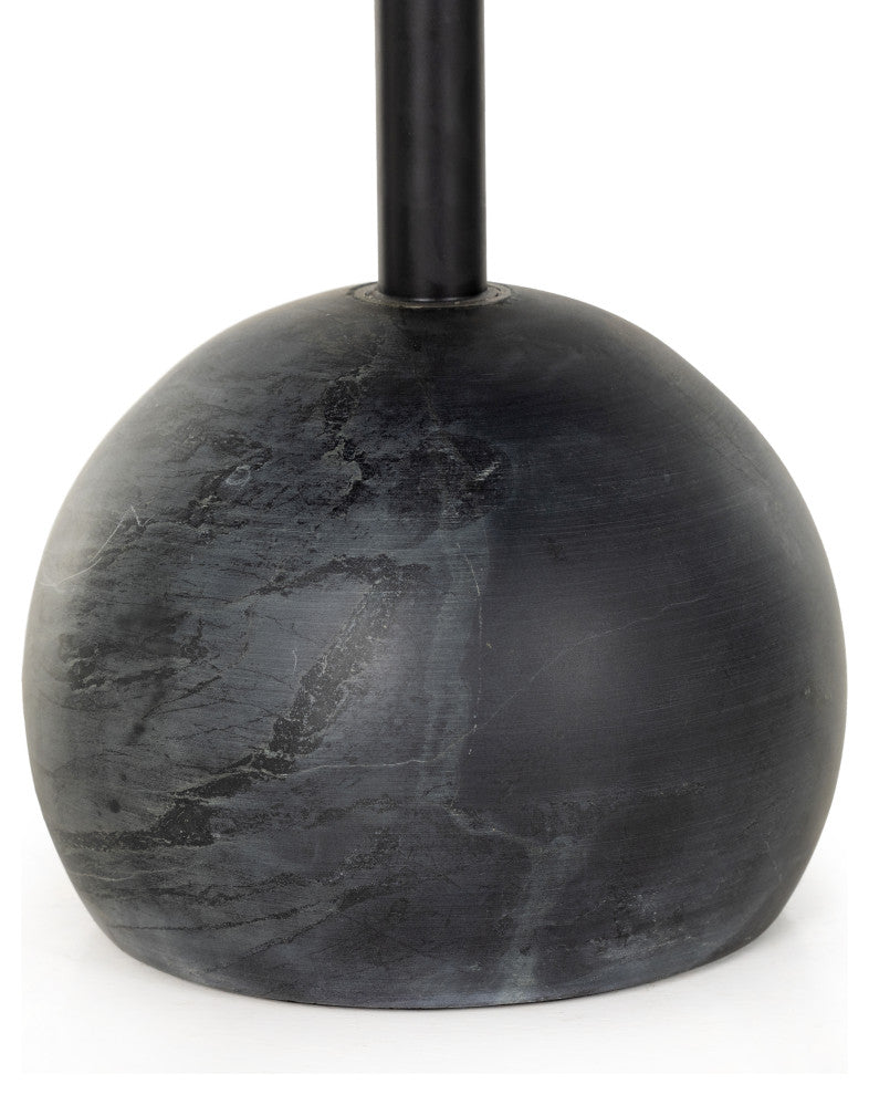 Viola Accent Table-Black Marble