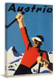 "Ski Austria" Painting Print on Wrapped Canvas, 24"x36"