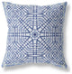 18 Navy White Geostar Indoor Outdoor Throw Pillow