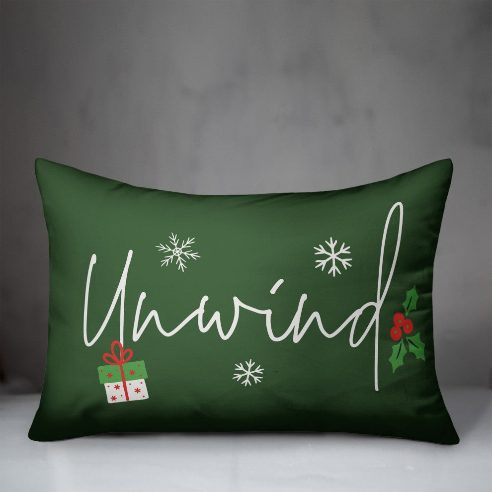 Green Unwind 20x14 Spun Poly Pillow