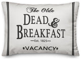 Dead Breakfast Stripes 14x20 Throw Pillow