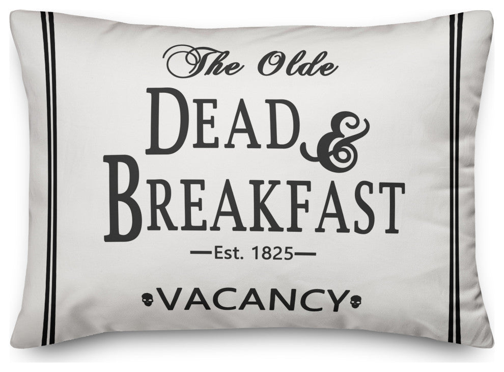 Dead Breakfast Stripes 14x20 Throw Pillow