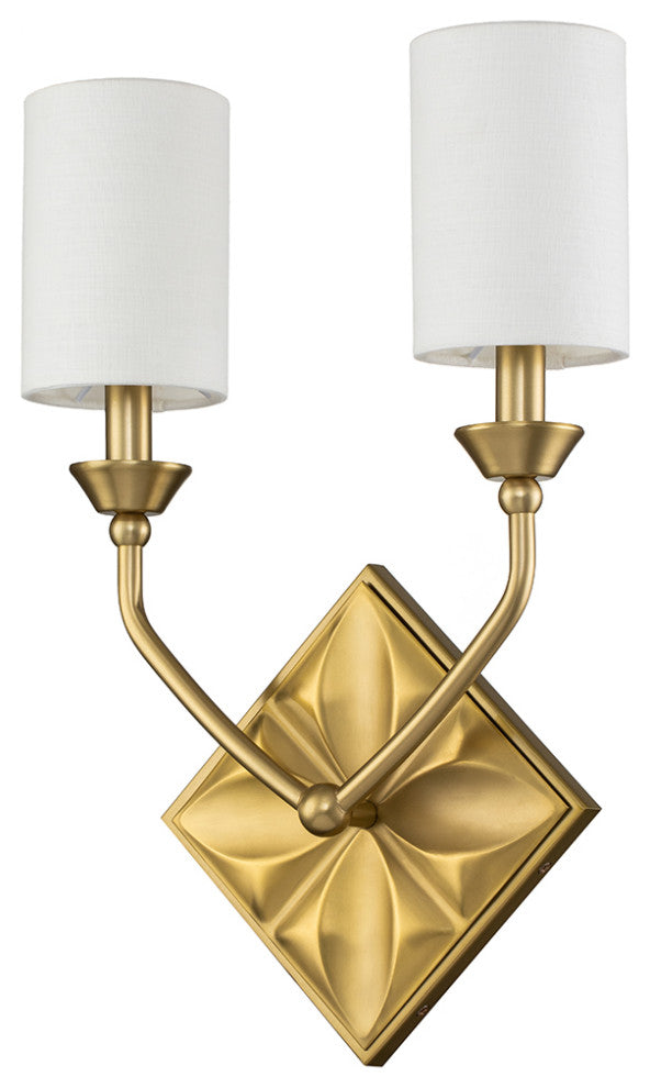 Manor 1 Light Sconce in Silver Leaf