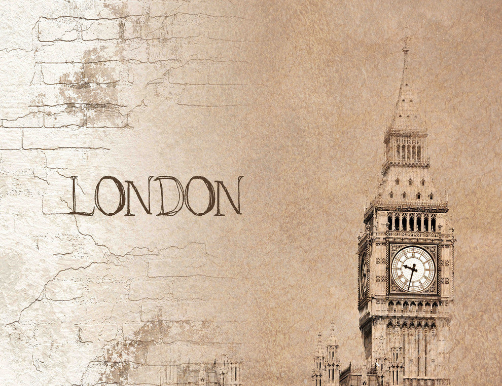 "Big Ben" Painting Print on Canvas by Irena Orlov