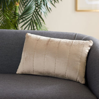 Safavieh Gressa Pillow, Champagne, 20"x12"