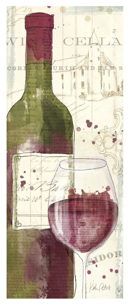 "Chateau Winery IV" Digital Paper Print by Katie Pertiet, 26"x62"