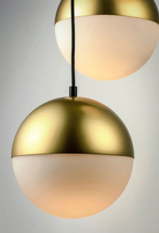 ET2 E20363-92 Half Moon 3 Light 30"W LED Linear Pendant - Black