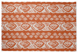 Tribal Geo Rug, Orange, 5'x7'