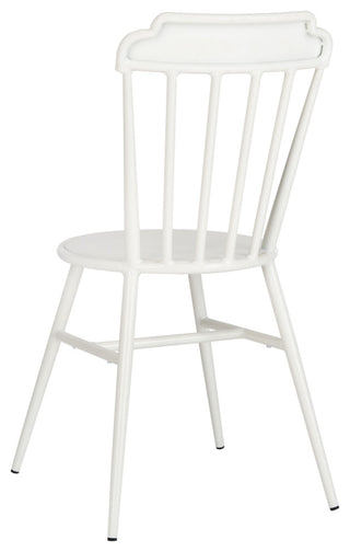 Safavieh Broderick Stackable Outdoor Side Chair, Matte White