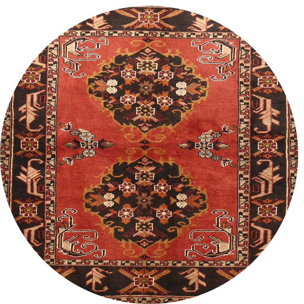 Ahgly Company Indoor Round Traditional Area Rugs, 4' Round