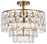 Murphy 16" Flush Mount, Brass