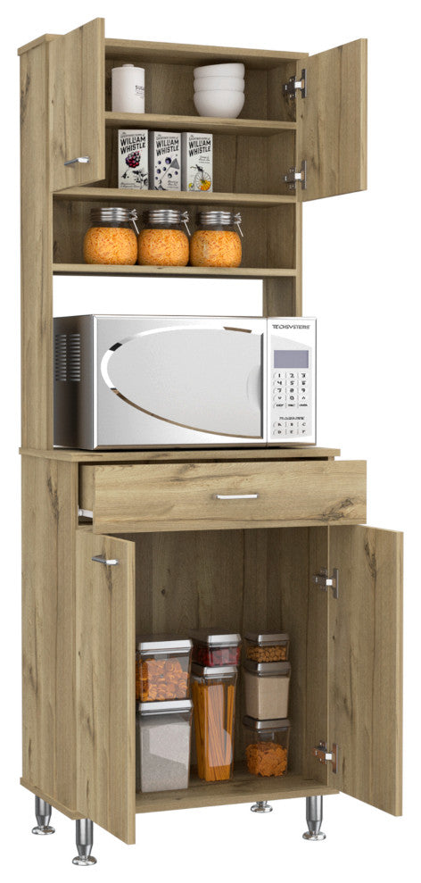 Pantry Piacenza, Kitchen, Light Oak