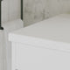 Lockhart Bath Vanity, White, 36", Black Hardware, Single Sink, Freestanding