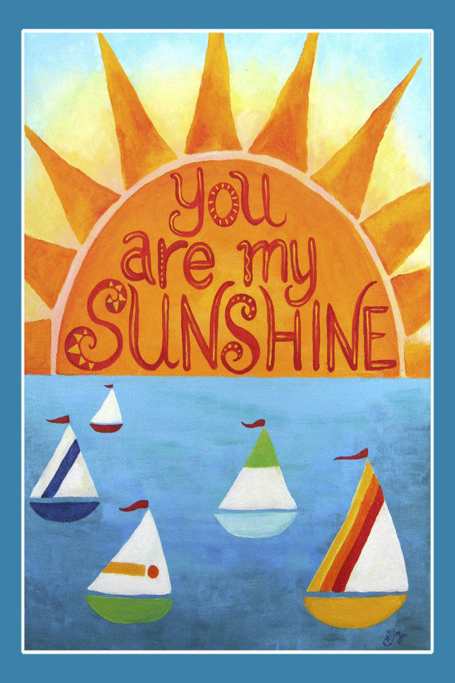 Marmont Hill, "Sunshine Sailboats" by Nicola Joyner on Wrapped Canvas, 24x36