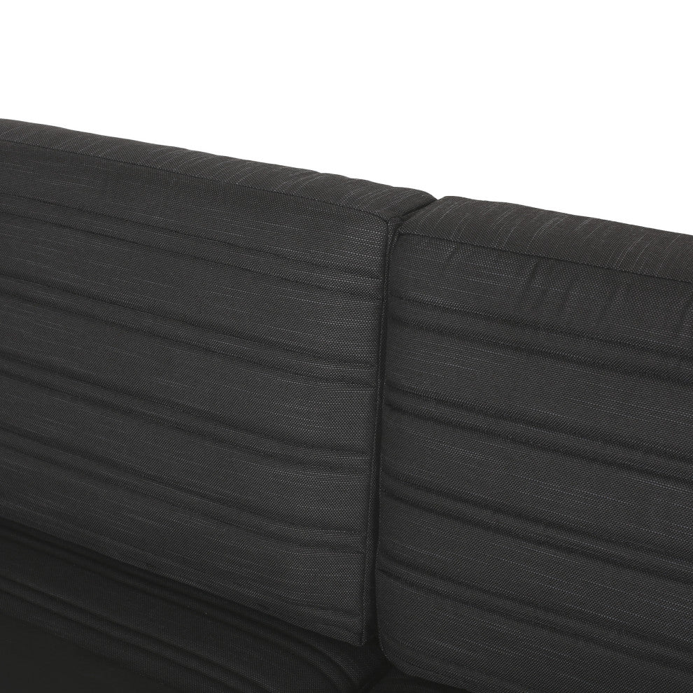 Neffs Outdoor Aluminum 3 Seater Sofa with Water Resistant Cushions