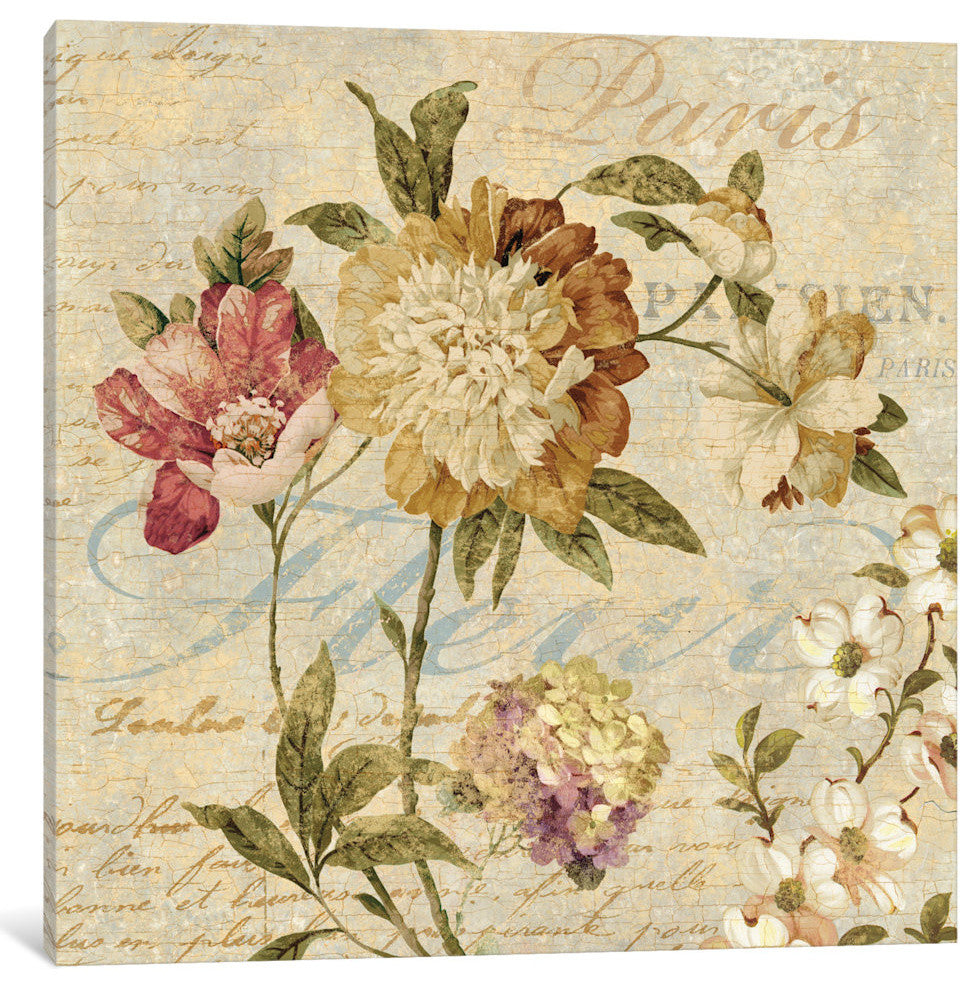 "Fleur Paris II" by Deborah Devellier, Canvas Print, 37"x37"