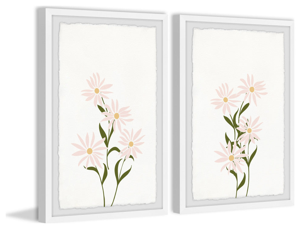 Happiness Blooms Diptych, Set of 2, 16x24 Panels