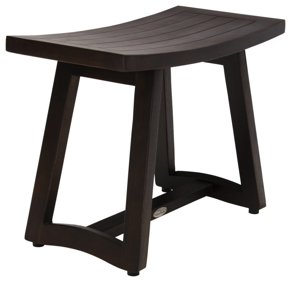 Patented 24" Asia Buru Mocha-Shield Teak Shower Bench