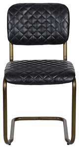 0037 Dining Chair, Metal and Leather