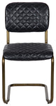 0037 Dining Chair, Metal and Leather