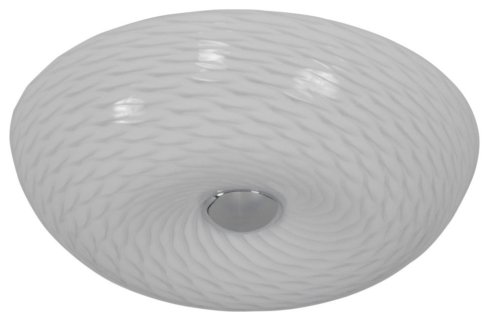 Varaluz AC1581 Swirled 2 Light 12" Ceiling Light - Chrome