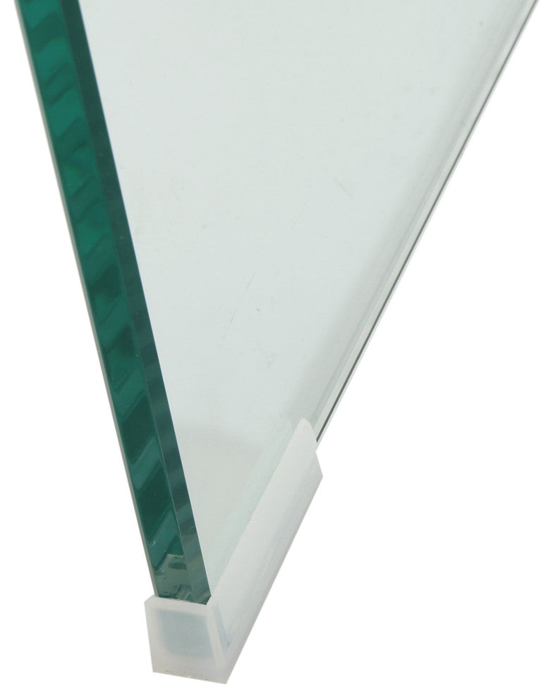 GDF Studio Classon Glass Rectangle Coffee Table With Shelf