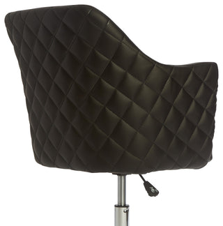 Coco Quilted Vanity Chair, Black