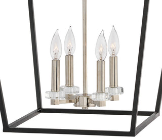 Hinkley Stinson Open Frame Pendant, Black, Medium