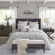 Madison Park Signature Essence Grey Comforter Duvet Cover Set w Removable Insert