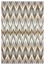 Oriental Weavers Verona Grey/ Taupe Geometric Indoor Area Rug 9'10"X12'10"