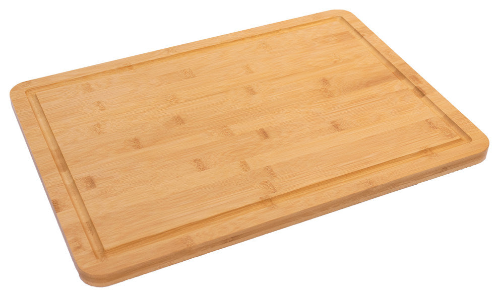 Eviva Large Bamboo Cutting Board With Juice Groove