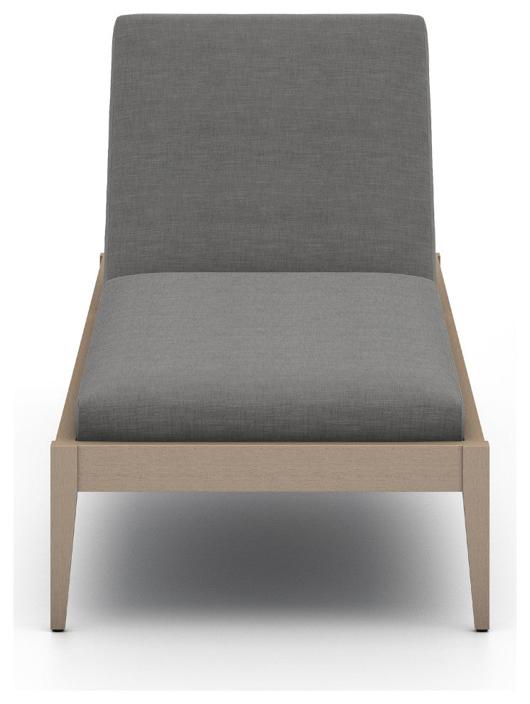 Sherwood Outdoor Chaise Lounge-Bwn/Chrcl