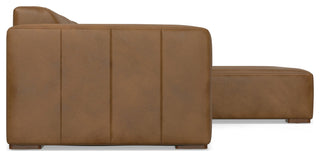 Rex Right-Facing Modular Sectional Sofa in Genuine Leather