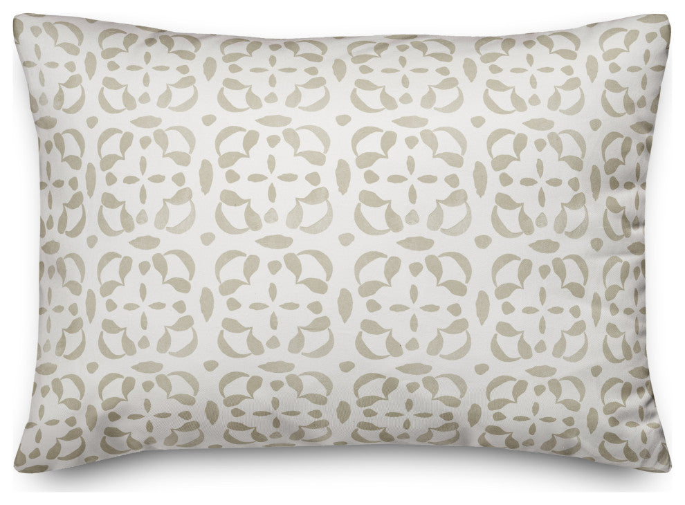 Gather Watercolor Khaki 14x20 Indoor / Outdoor Pillow