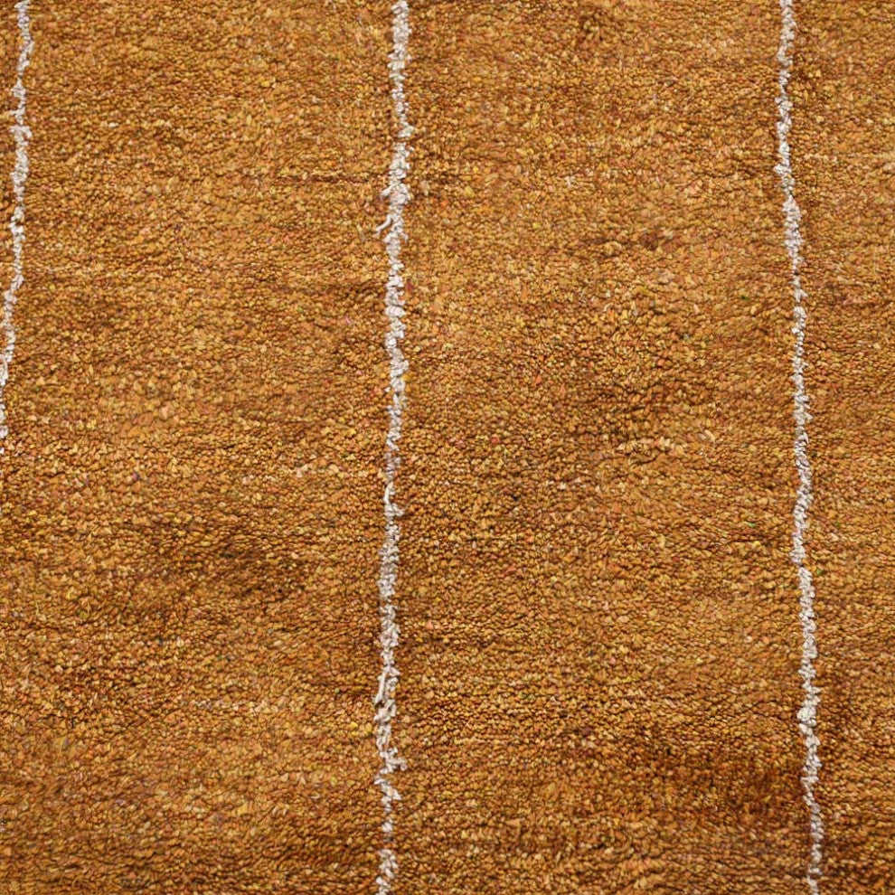 HAND KNOTTED LOOM SILK ECO-FRIENDLY RUGS-5'x8',Rectangle,Gold Beige,Geometric