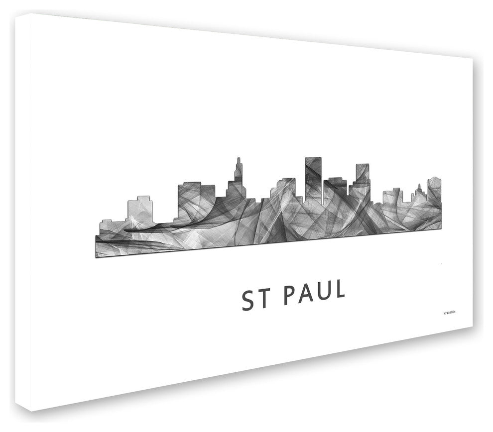 Marlene Watson 'St Paul Minnesota Skyline' Canvas Art, 47x30