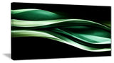 "Glittering Green Pattern" Abstract Digital Art Canvas Print