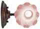 5 Wide Pink Pond Lily Wall Sconce