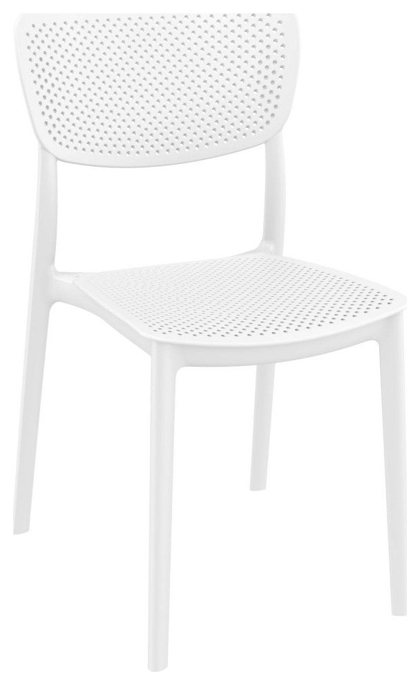 Lucy Outdoor Bistro 3-Piece Set With 24" Table Top White