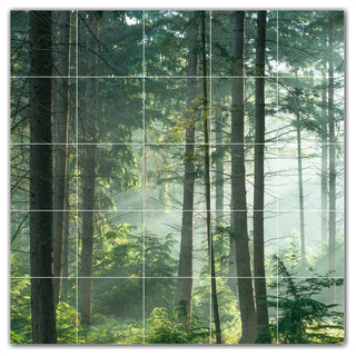 Trees Ceramic Tile Wall Mural HZ501009-55M. 30" x 30"