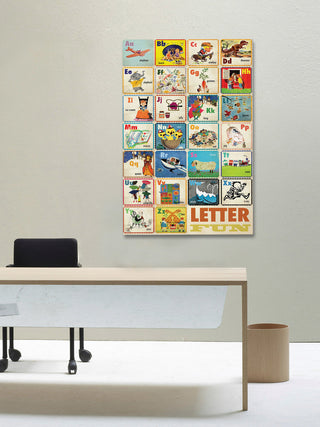 "Letter Fun" Painting Print on Canvas by Curtis