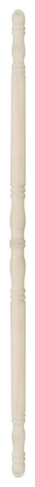 Light Hardwood Edge & Corner Guards Unfinished 1 Inch Diameter Pack of 8